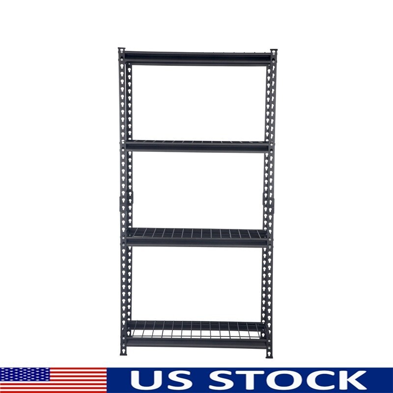 4-Shelf Heavy Duty Steel Shelving Unit Adjustable Storage Rack Home Office New