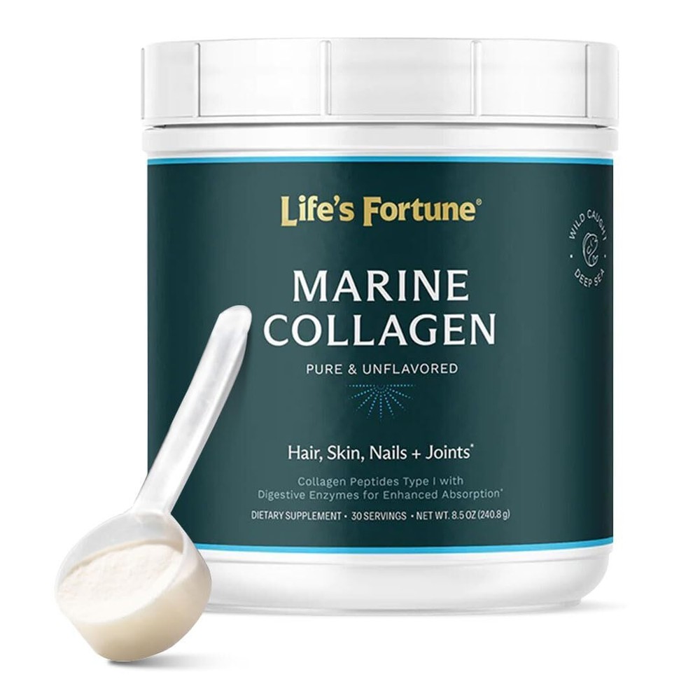 Pure Marine Collagen Peptide Type 1 Supplement for Skin & Joint Support