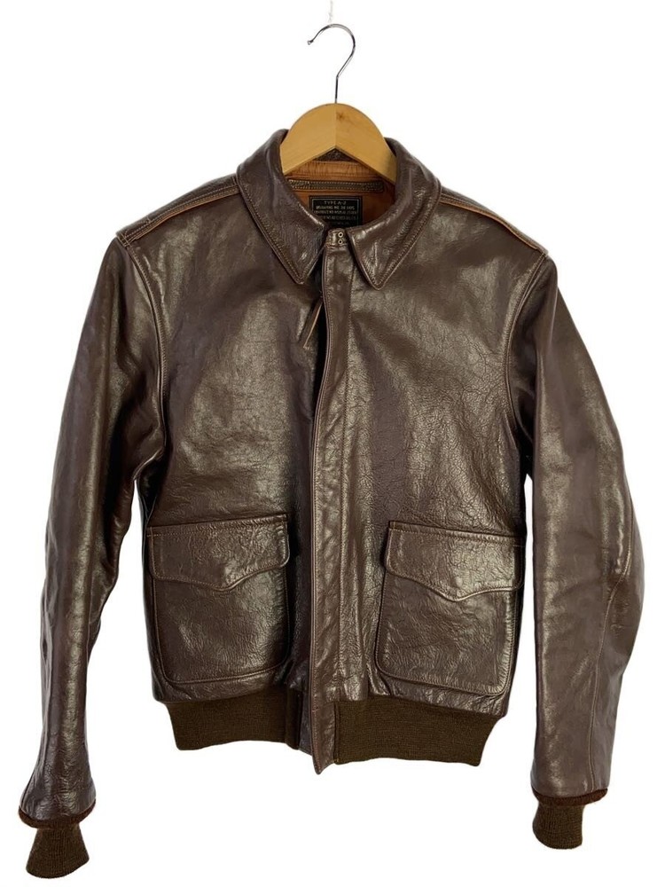 Rainbow Country/Leather Jacket Blouson/38/Leather/Brw/Plain// 3370