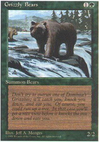 Grizzly Bears x4 - 4th Edition - Light Play, English - 4th Edition