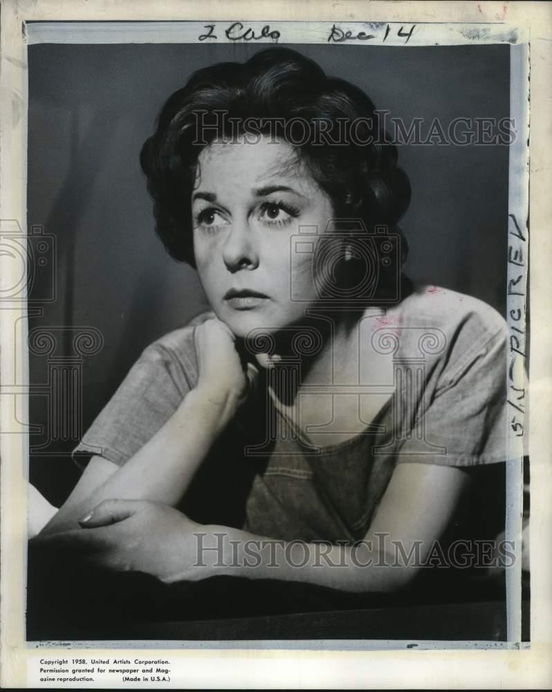 1958 Press Photo Actress Susan Hayward stars in 