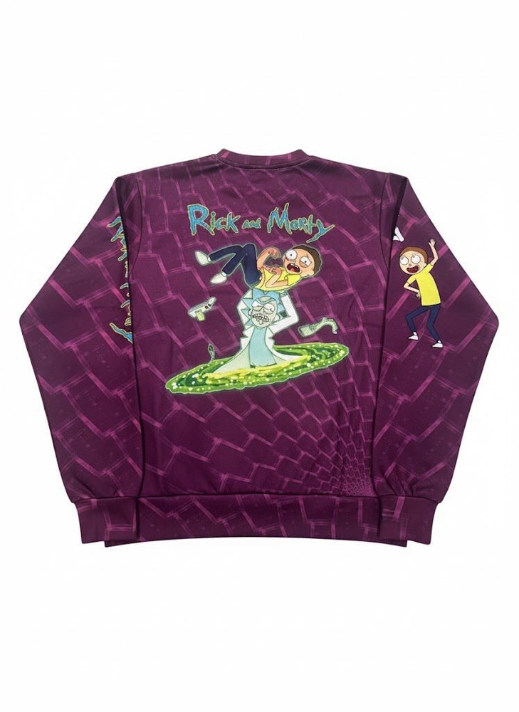 Rick And Morty Graphic Sweatshirt (UNBRANDED) - Size: LARGE