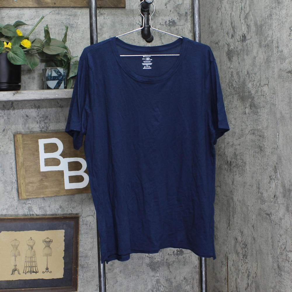 Women's Essential Crewneck Tee DLT4785S Blue Cove Size 2XL-image