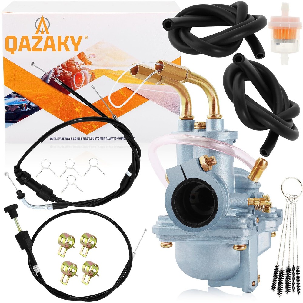 Carburetor + Throttle Cable + Choke Cable Compatible with Yamaha Peewee PW50 ...