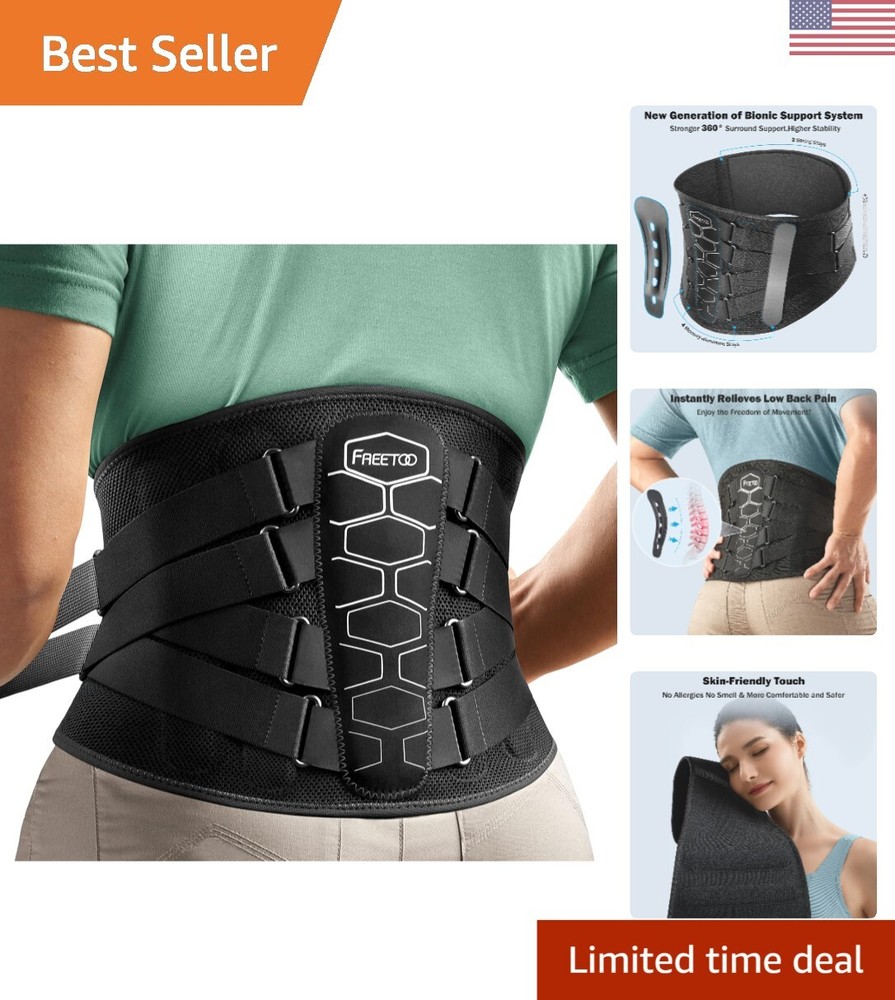 Back Brace for Lower Back Pain Relief with Pulley System,Lumbar Support Belt ...