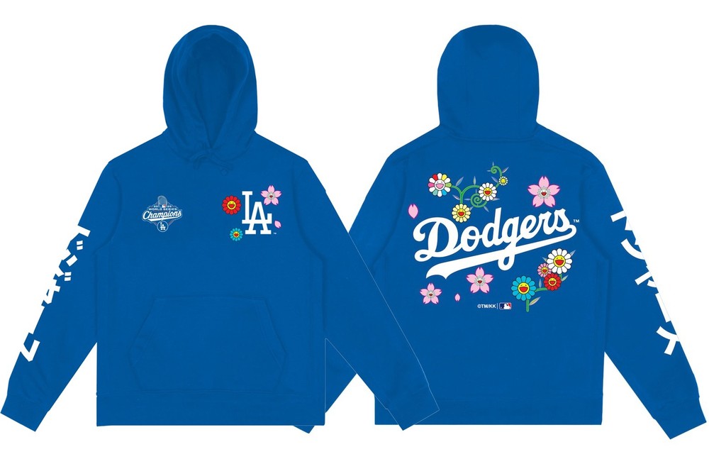 Murakami x Dodgers Royal 2025 World Series Champions Hoodie Fanmade