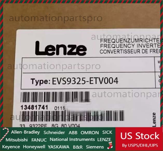 EVS9325ETV004 NEW LENZE EVS9325-ETV004 SERVO DRIVE INVERTER With Relay Terminal