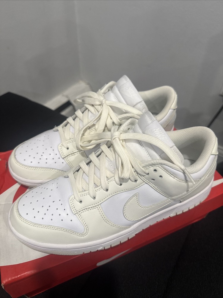 Size 10 - Nike Dunk Low White Sail W