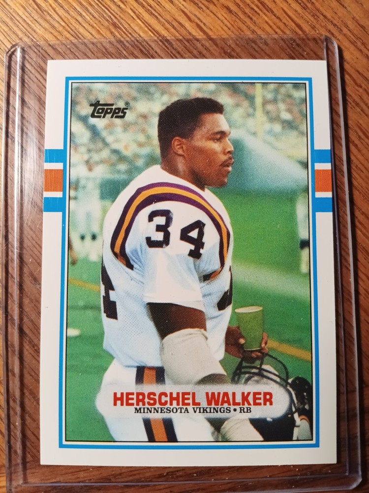 HERSCHEL WALKER MINNESOTA VIKINGS 1989 TOPPS TRADED FOOTBALL CARD #120T