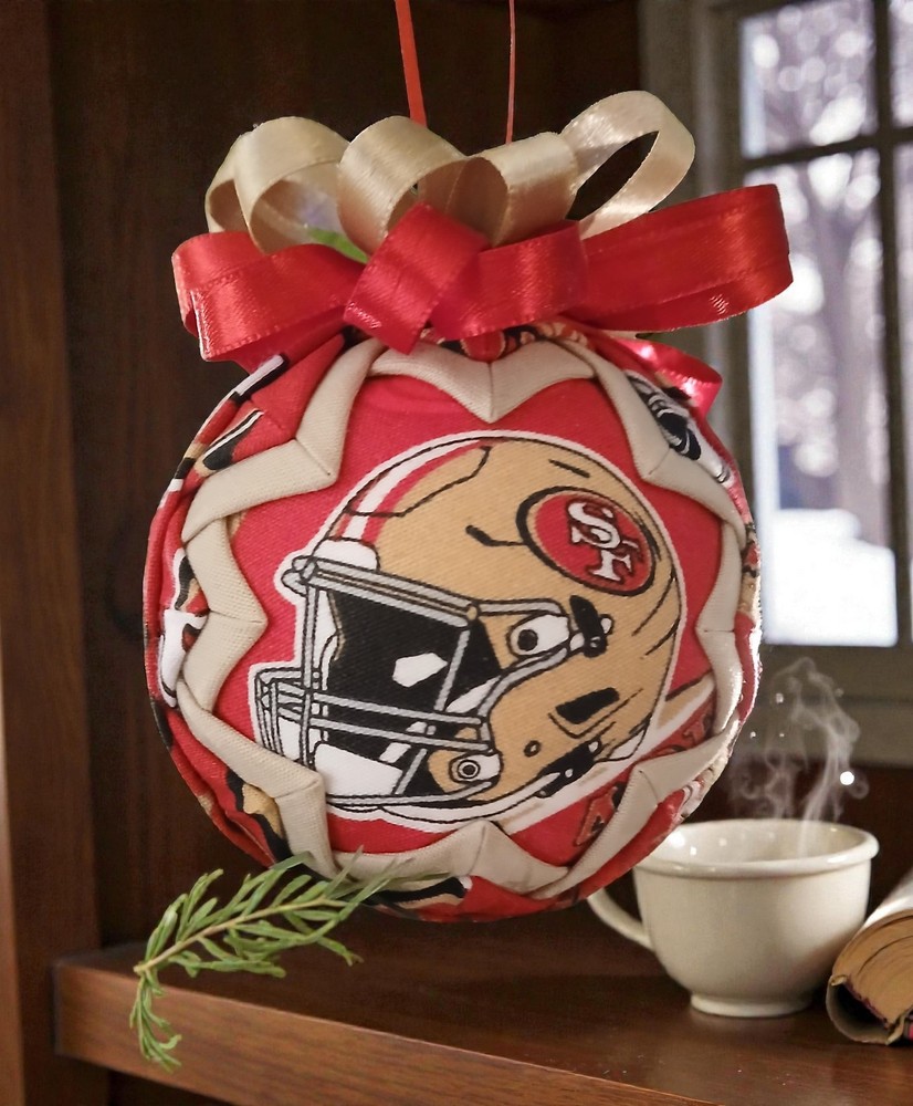 San Francisco 49ers Themed Handcrafted Fabric Ornament