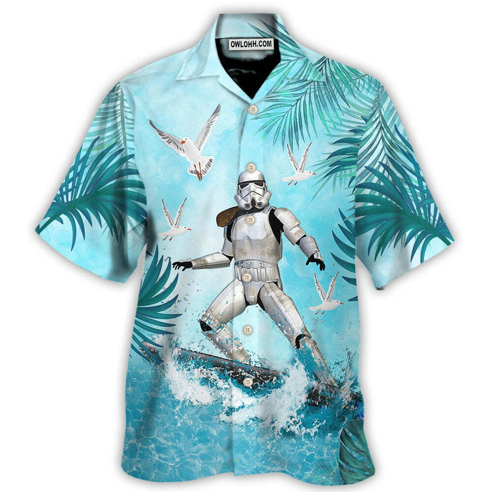 Starwars Stormtrooper Surfing 3D HAWAII SHIRT Halloween Gift Best Price Us Size
