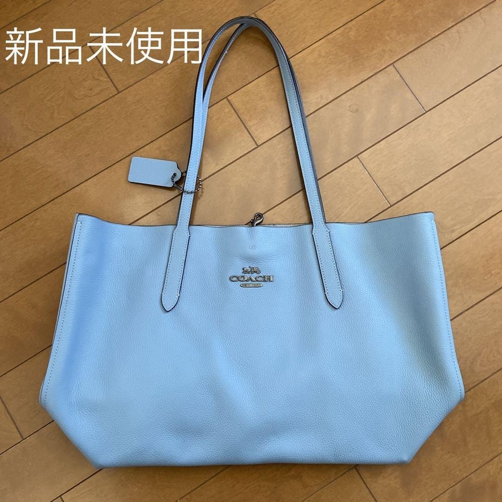 Limited Time Offer COACH Leather Tote Bag On Sale-image