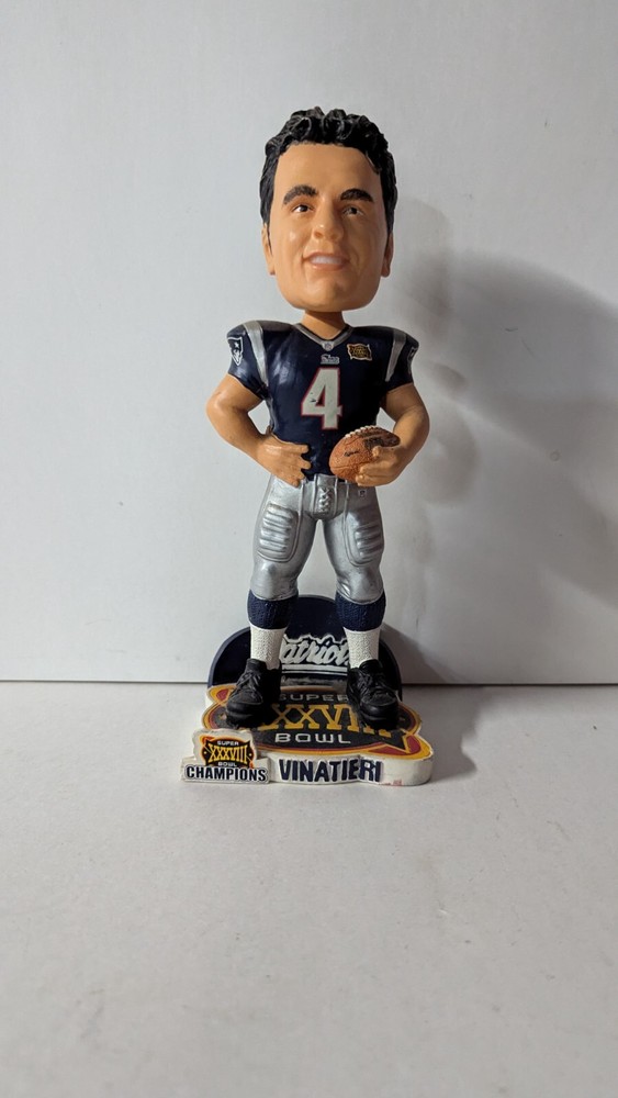 New England Patriots SB XXXVIII Legends Bobblehead Adam Vinatieri