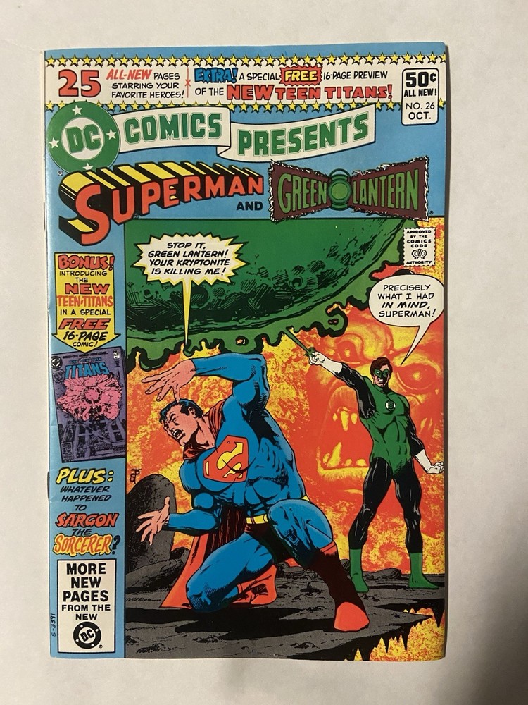 DC Comics Presents #26 (1980) Superman Green Lantern Teen Titans Preview