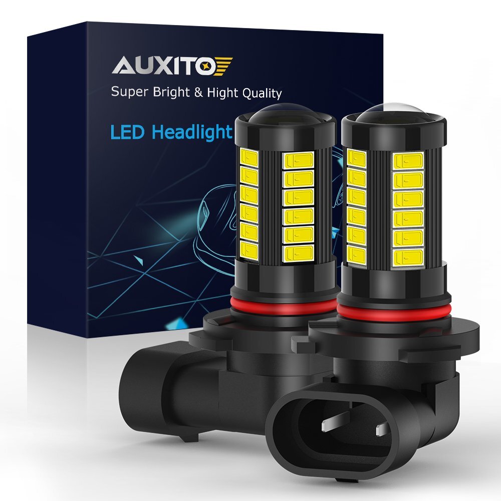 AUXITO 9006 HB4 LED Front Fog Light Lamp Bulbs Kit 2400LM 6000K Xenon White AP1