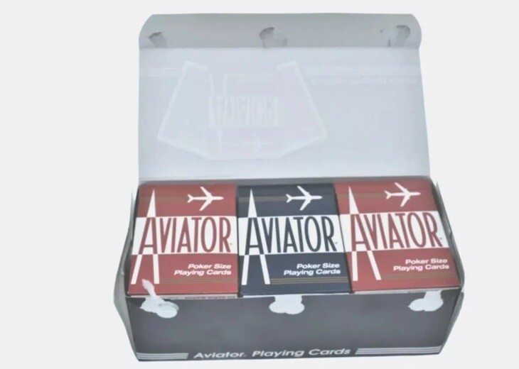 AVIATOR POKER PLAYING CARDS Red and Blue mixed 12 Pack - 1 Dozen - FreeShipping