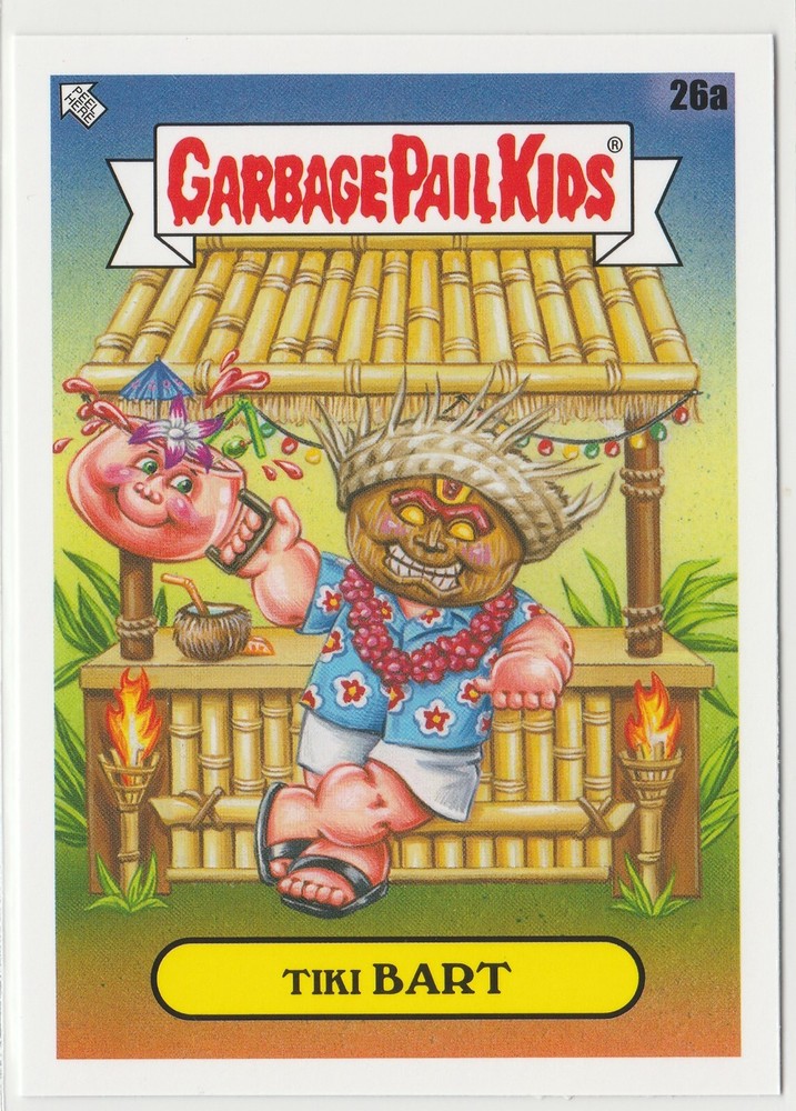 Tiki Bart #26a Garbage Pail Kids GPK 2021 Vacation Series Card