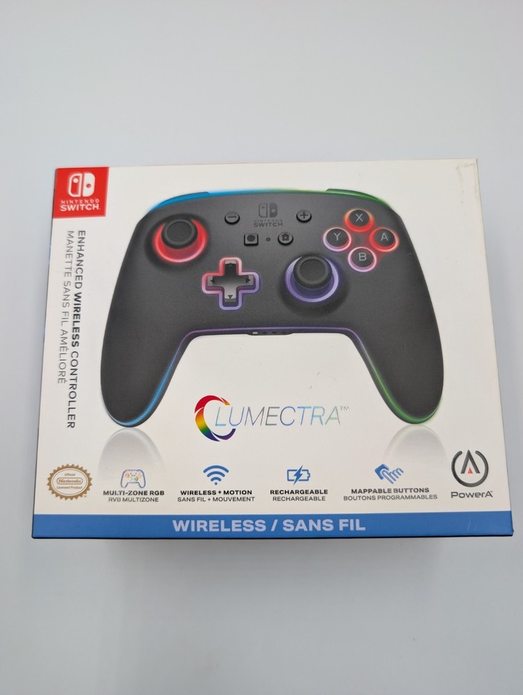 Nintendo Switch PowerA Lumectra RGB Enhanced Wireless Controller