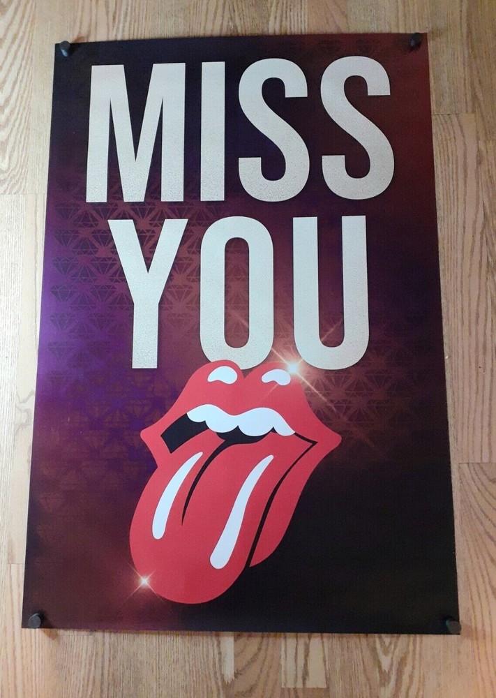 ROLLING STONES INDUSTRY PROMOTER CONCERT POSTER MISS YOU METLIFE 2024 24X36