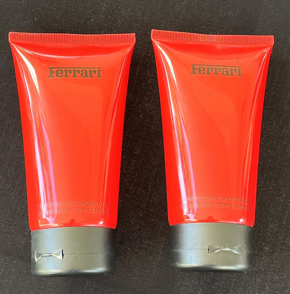 2 x FERRARI Red Ferrari Shower Gel / Shampoo 150 ml 5 fl oz NEW