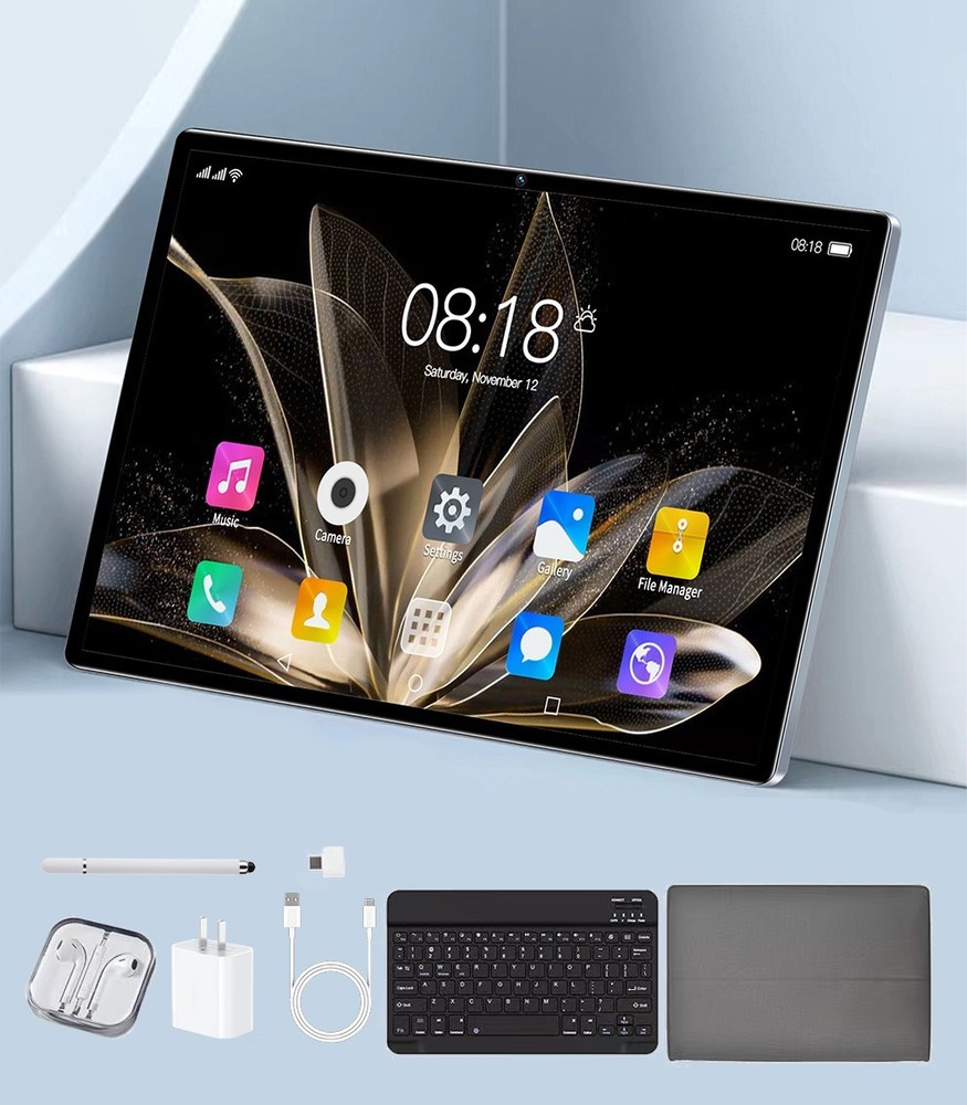 mobile phone Tablet 10 inch 256GB Android 12 Wifi 4G/5G Dual SIM gift Keyboard