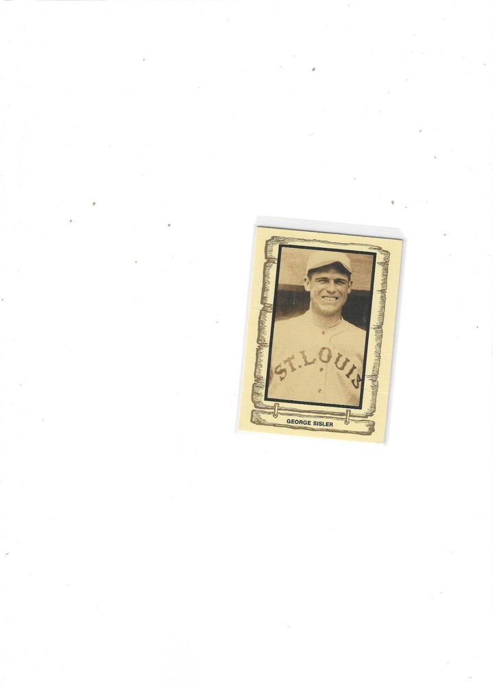 1983 Cramer Sports Productions Baseball Legends Series 4 # 108/120 George Sisler