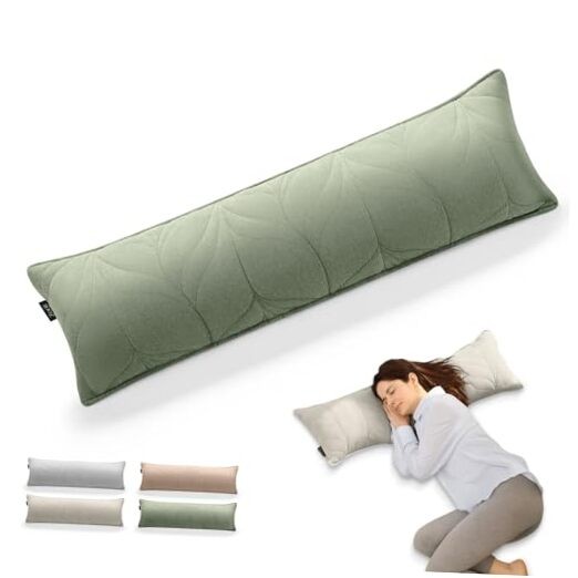 Eco-Friendly Green Cotton Foam Yoga Pillow for Support & Comfort  