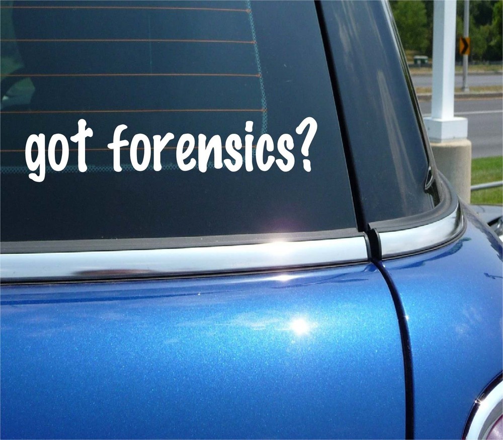got forensics fun crime scene investigator car decal bumper sticker vinyl