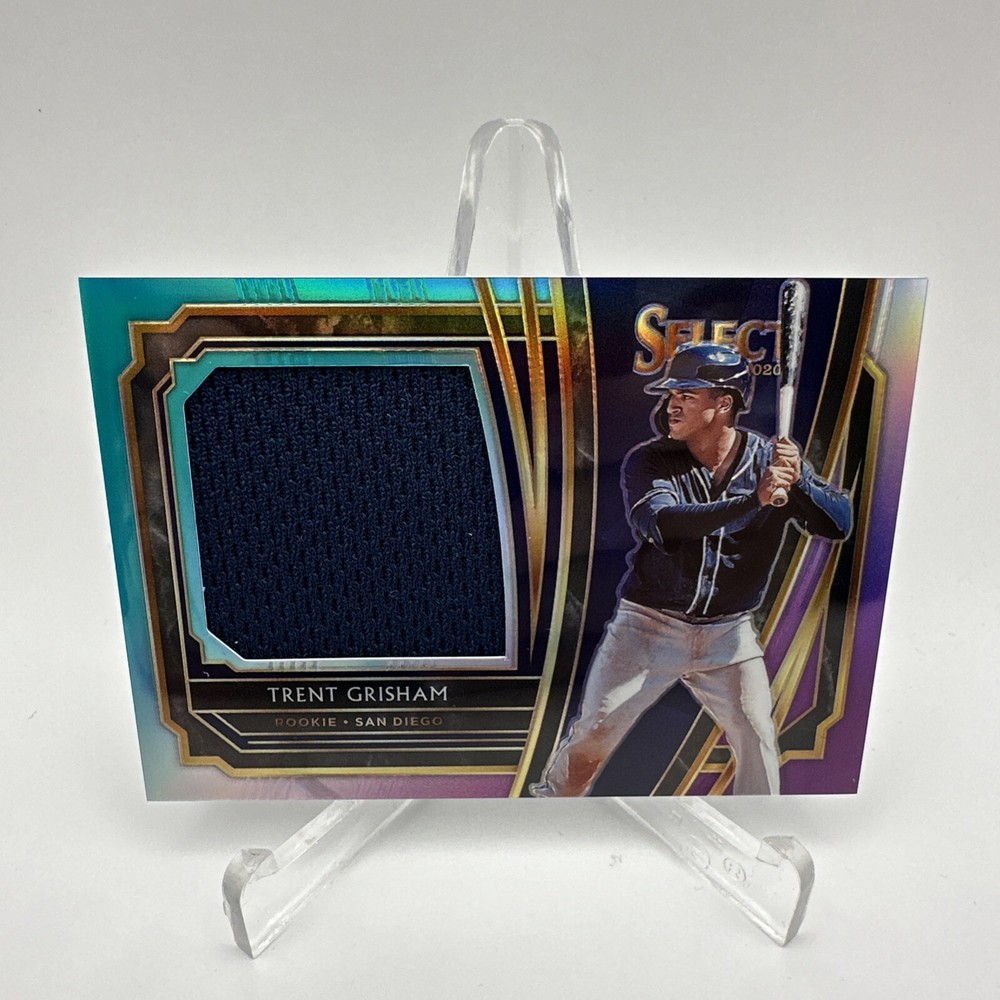 Trent Grisham 2020 Panini Select Rookie Jumbo Jersey Swatch TriColor Prizm 78/99