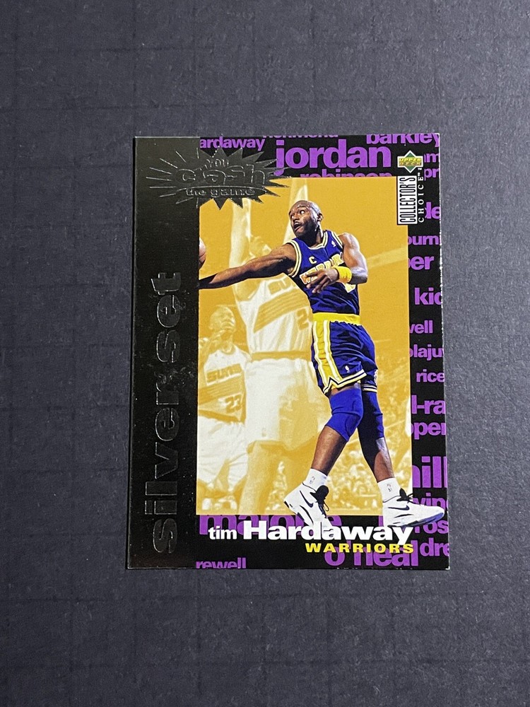 1995-96 UD Collectors Choice Tim Hardaway Crash The Game Insert Card #C2
