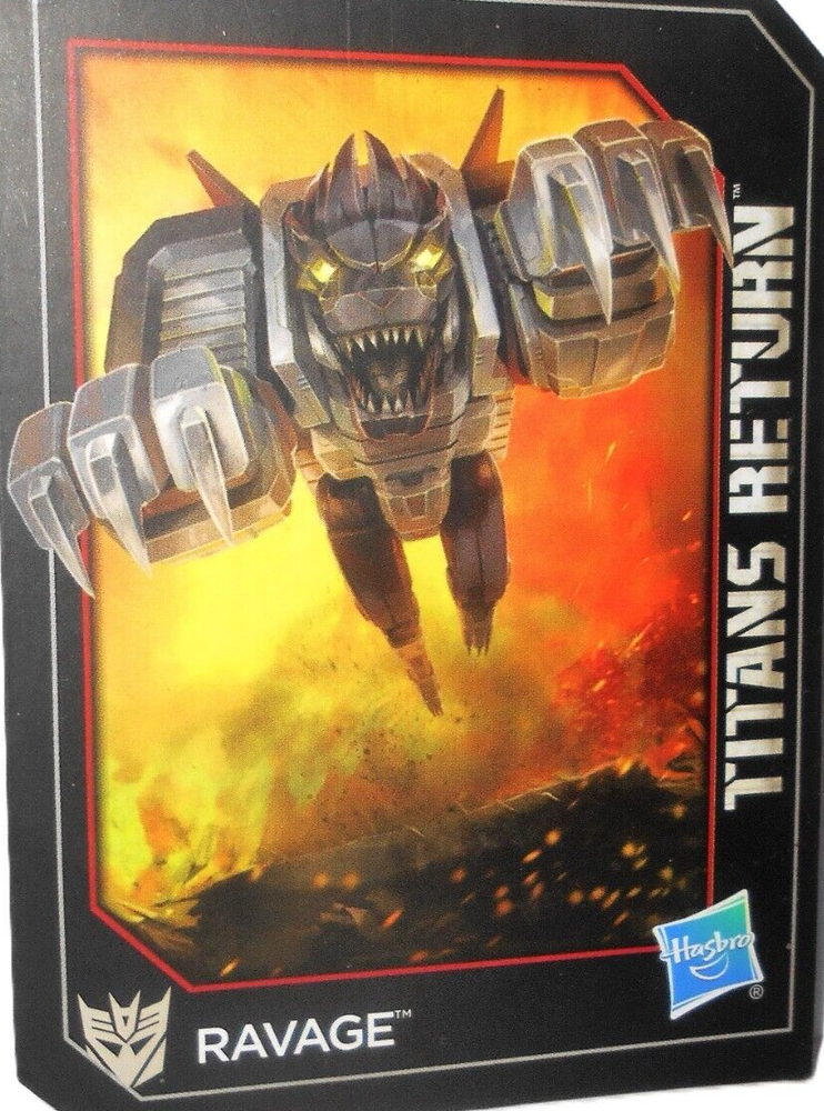 Transformers Titans Return Ravage Jaguar 2016 Chug Classics Trading Card