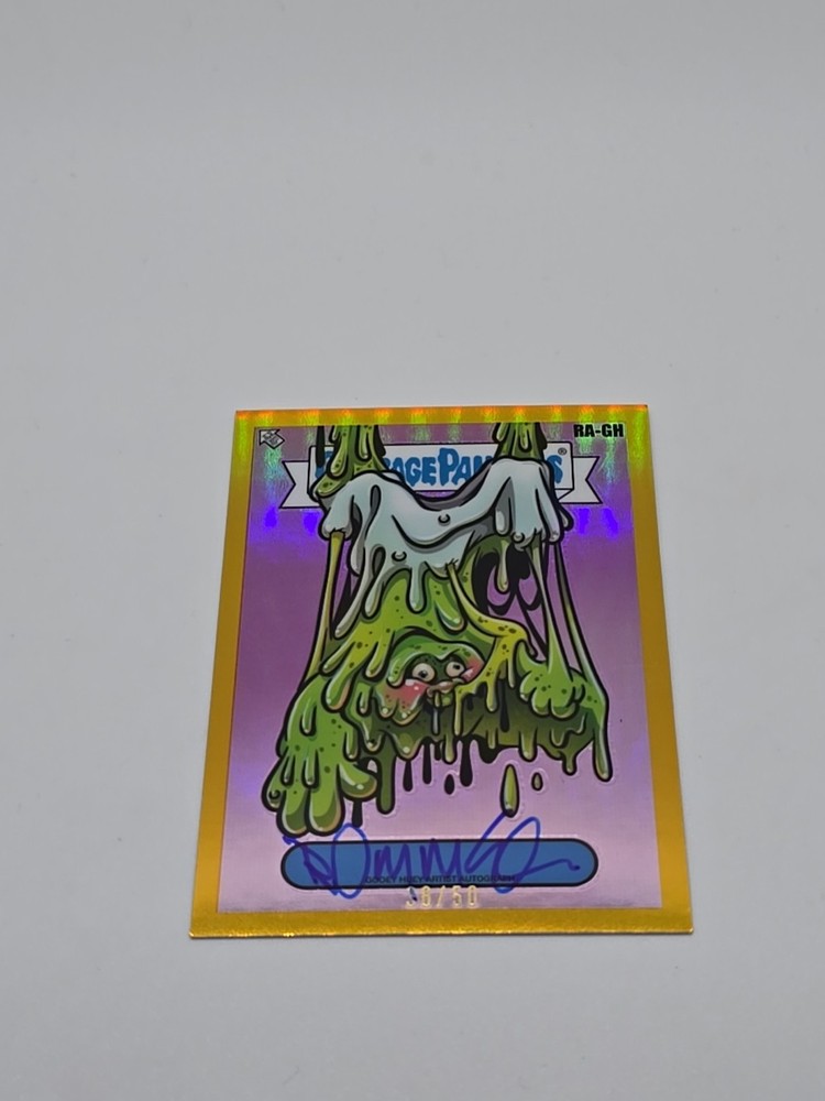 Garbage Pail Kids Chrome Series 7 Gold Refractor 38/50 Rory McQueen Auto