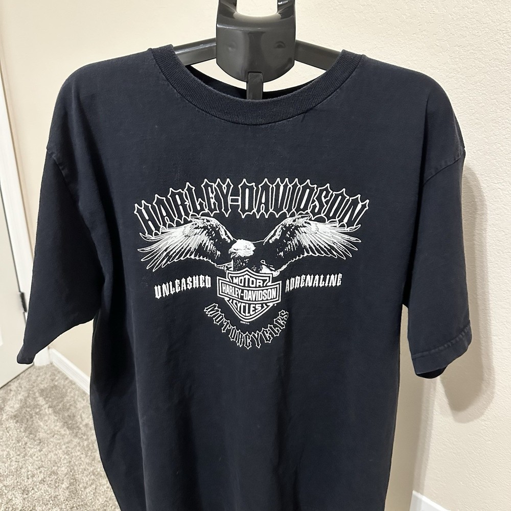 Harley Davidson Unleashed Adrenaline Milwaukee Men’s T-Shirt Size 2XL