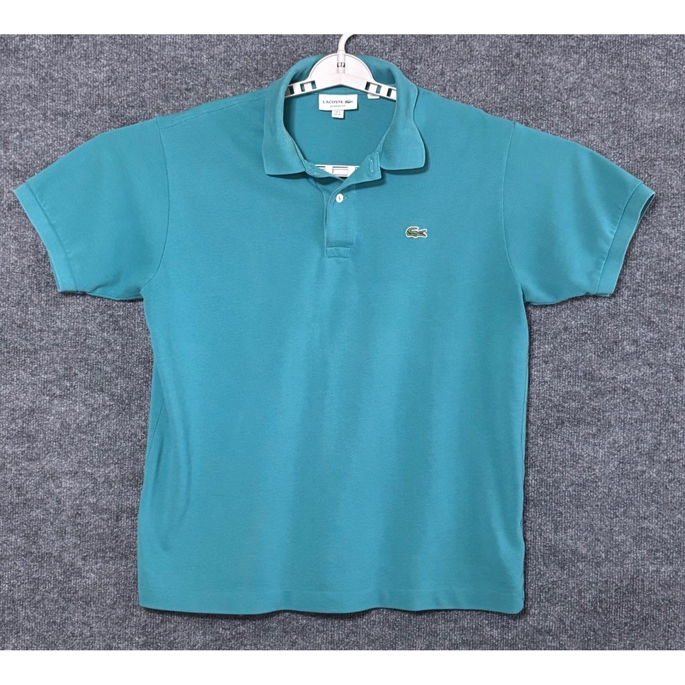 Lacoste Classic Fit Short Sleeve Polo Shirt Teal Green Men's US XL