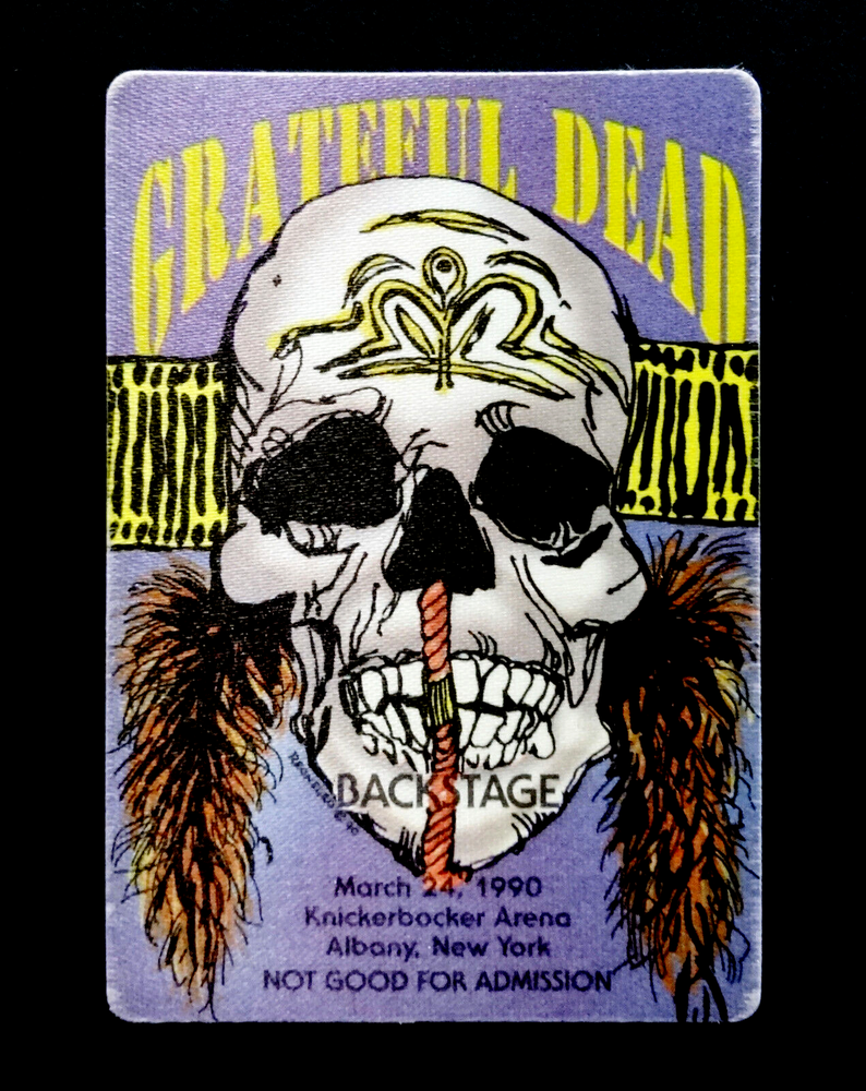 Grateful Dead 1990 Albany Backstage Pass Spring Tour Knick