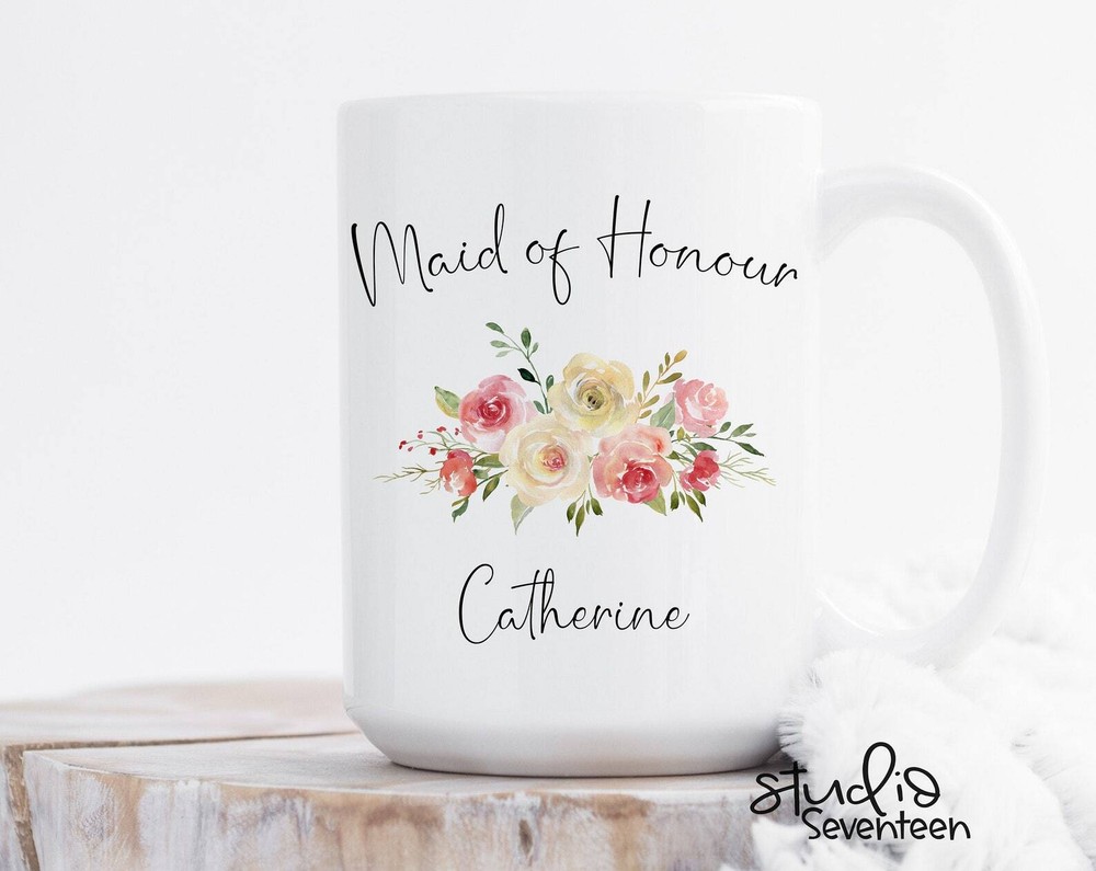 Personalized Maid of Honor Proposal Mug - Cute Matron of Honor Gift Idea
