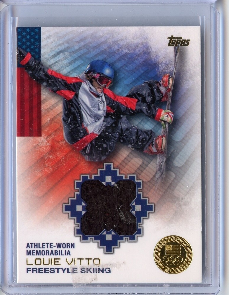 Louie Vitto 2014 Topps Winter Olympics Relic Bronze 14/25 X Games Legend Card SP