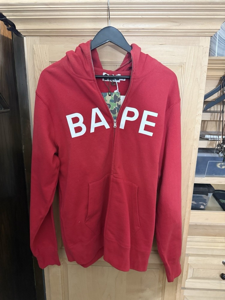 Bape Full Zip Red