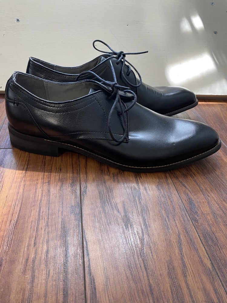 Steve Madden Lancastr Dress Shoes Mens 10.5 Brown Leather Shoe Lace Up Oxford