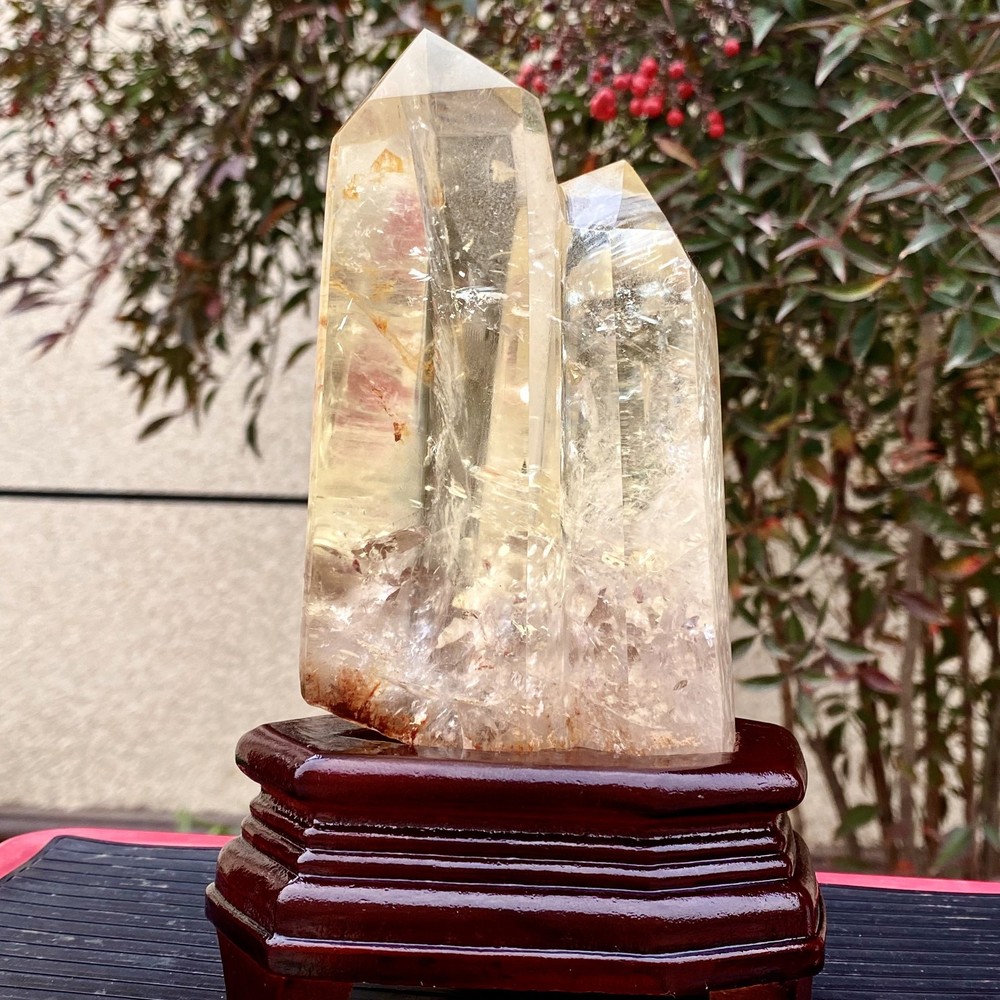 2.05LB Natural Citrine backbone cluster mineral specimen quartz crystal healing