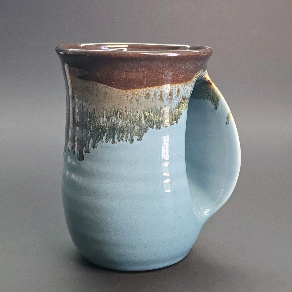 Neher Ocean Tide Right Handed Hand Warmer Mug Clay in Motion 2017 Signed