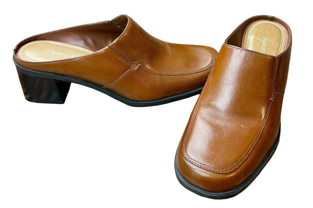 Naturalizer Women’s Size 7.5 M   Camel Brown Slip On Mule Loafers