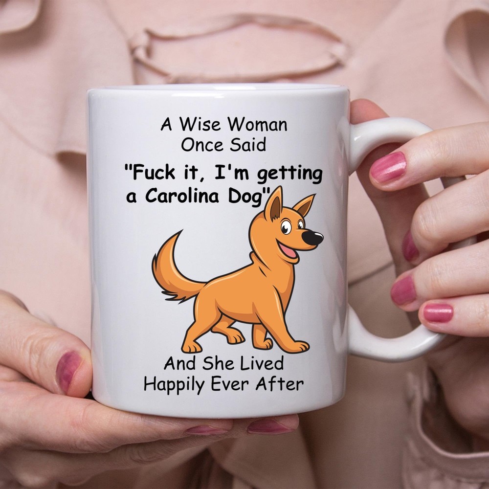 Funny Carolina Dog Gift For Women White Coffee Mug Coffee Cup