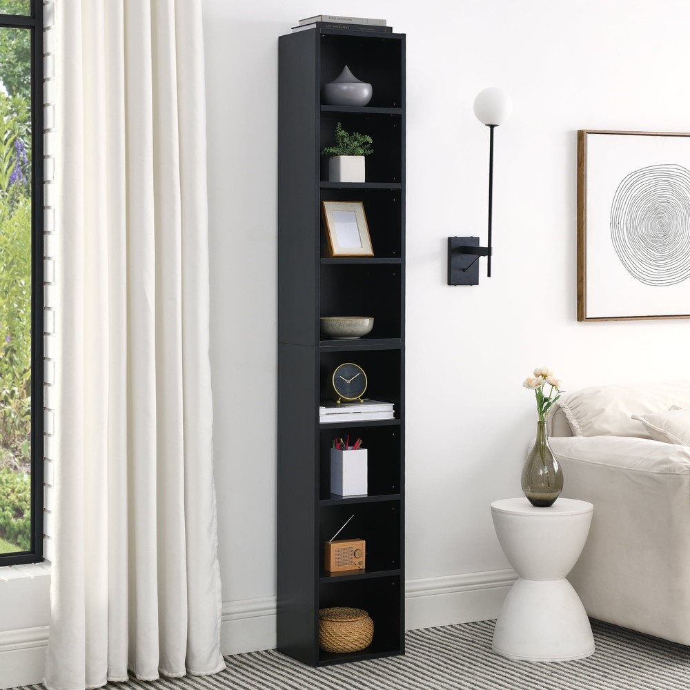 Tall 8-Cube Storage Organizer with Adjustable Shelves
