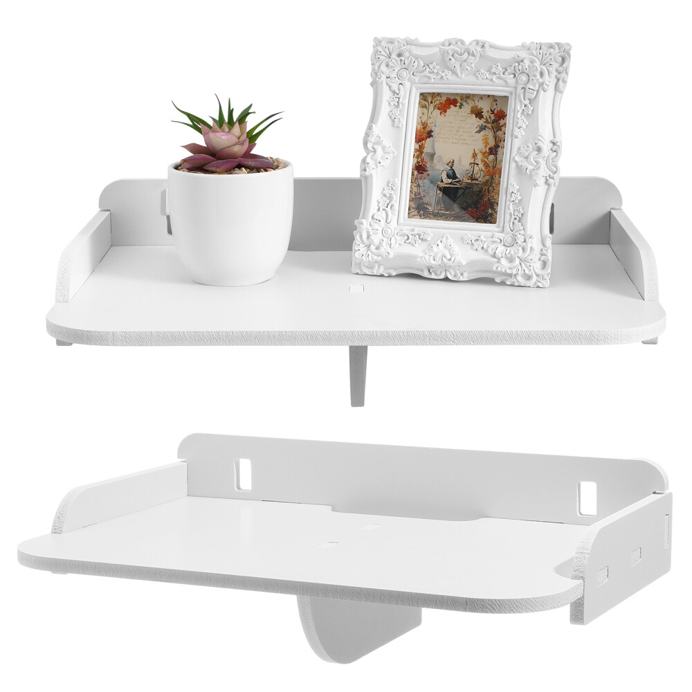 2 Pcs Floating Shelves Bathroom for Bedroom Shelfs Organizer