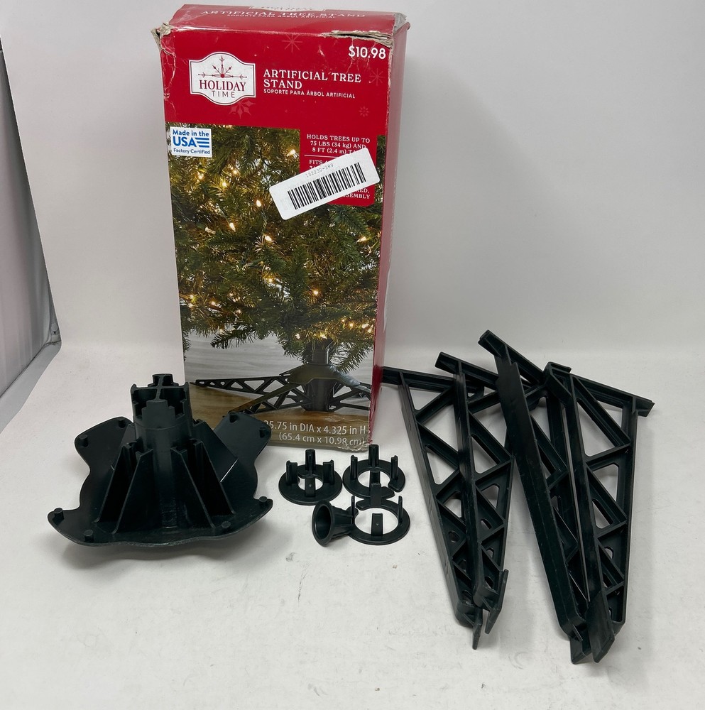 Holiday Time Sturdy Artificial Christmas Tree Stand  