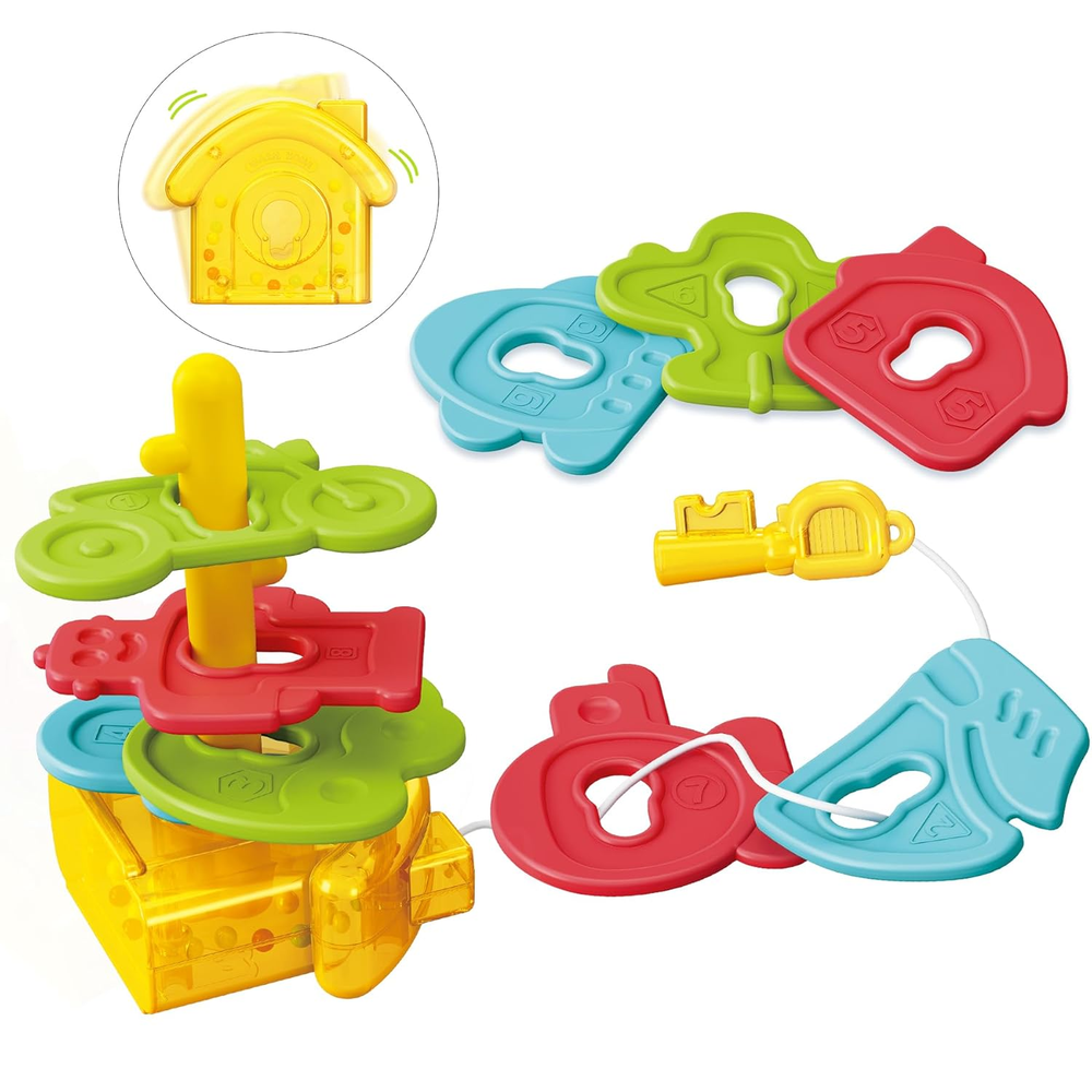 Montessori Toys for 1 Year Old - Stacking Sensory Toys for Toddlers 1-3 - 1 Year