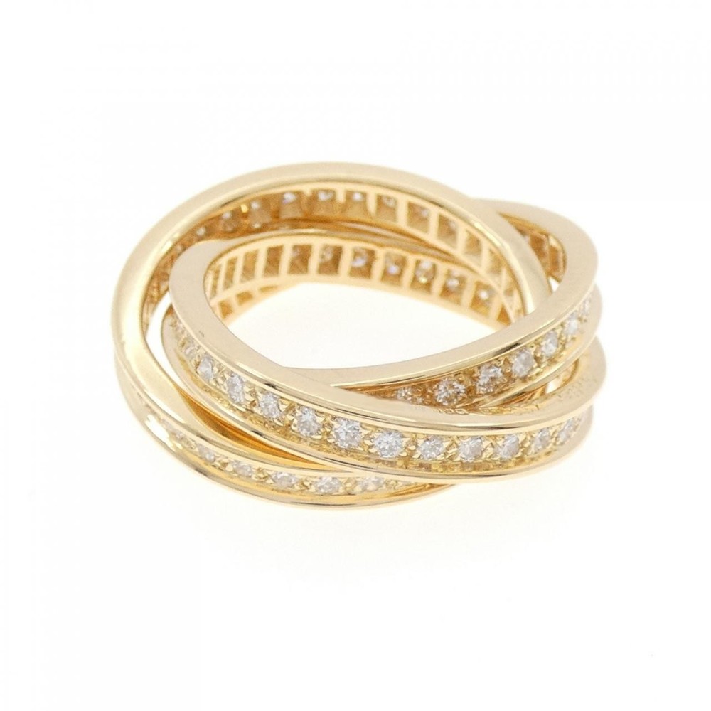 Authentic Cartier Trinity Three Bangle Ring 18K Gold 260-007-323-9864