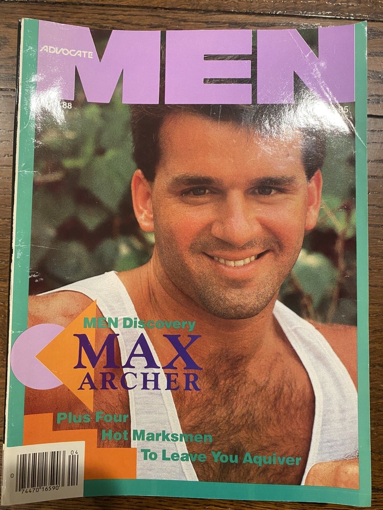 Advocate Men April 1988 Gay Magazine, Hunk Muscular Male Models, Collector's