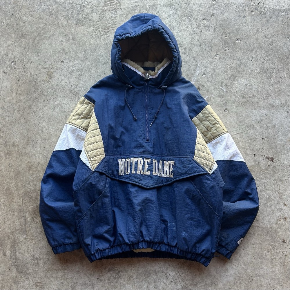 Vintage Notre Dame Starter Zip-up Jacket Size: XL